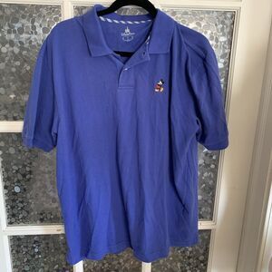 Disney Parks Polo Shirt Men's L Embroidered Mickey Mouse Logo